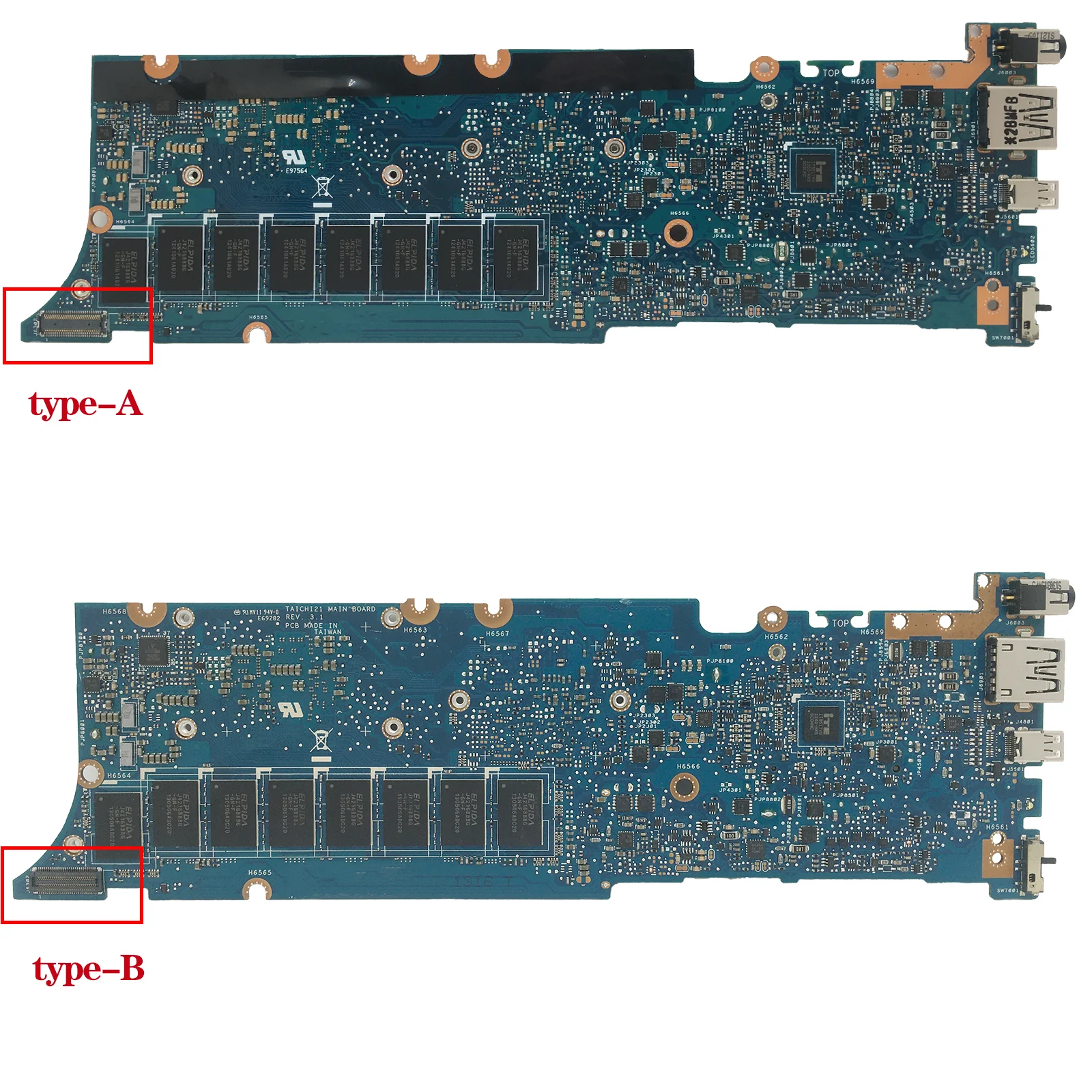 Kefu Notebook Taichi21 Mainboard para Asus Taichi 21 Computador Portátil Placa-mãe Maintherboard com I33217u I5-3317u I7-3537 Cpu 4gb Ram - Imagem 6