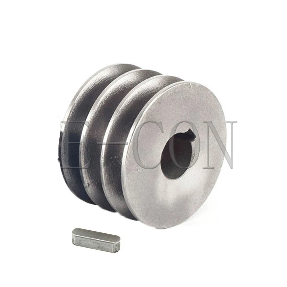 

1pcs A Type Pulley Three V Groove Bore 28mm Out Diameter 70mm For A Belt Motor