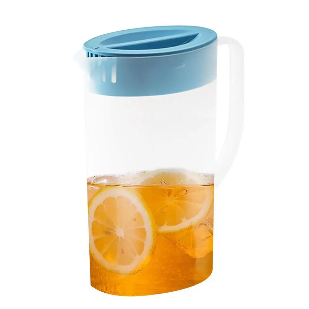 1.5L/2L Large Water Pitcher With Handle And Lid Heat Resisttant Cold Hot Kettle Large-capacity Tea Pitcher Water Juice Jug
