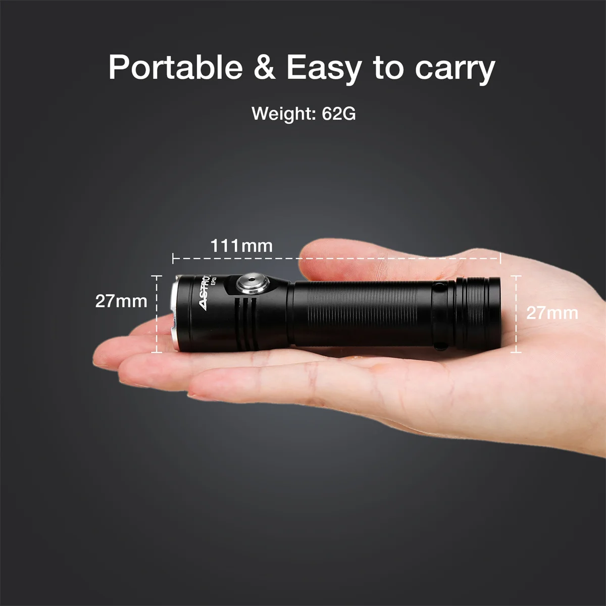 Astrolux LED 손전등, USB-C 고속 충전 18650 배터리, IP67 방수 미니 EDC 토치, 캠핑 랜턴, EP03 LH351B, 2050LM, 217M
