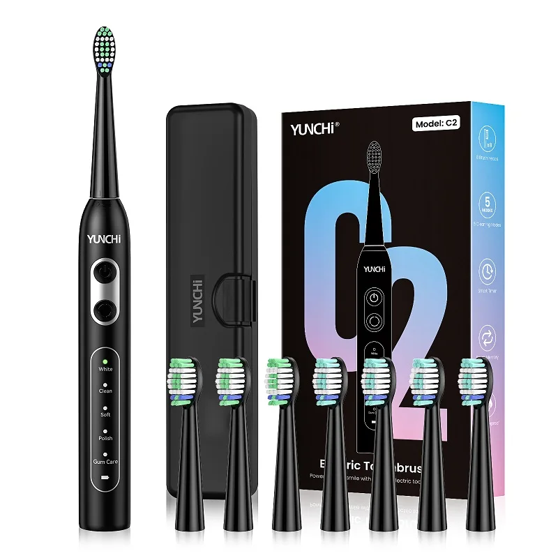 Premium Ultrasonic Electric Toothbrush Set with Multiple Cleaning Modes