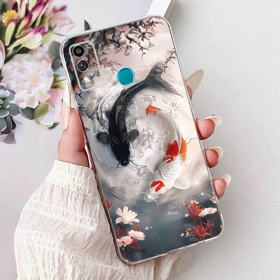 Luxury Painted Soft Slim Phone Case for Honor 9X and 10X Lite