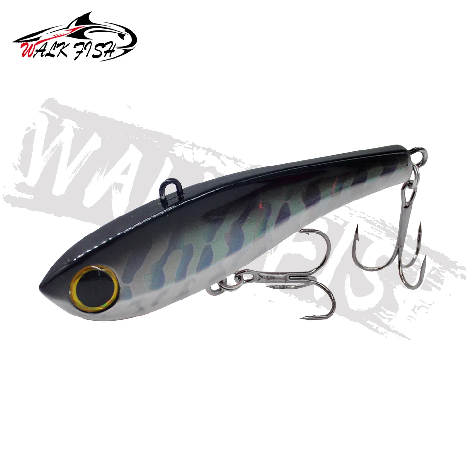 WALK FISH 1PCS Winter Angeln High Pitch VIB Köder 34g Rasseln Sinkende Vibration Pesca Bass Thunfisch Bluefish angelgerät – Detail 8