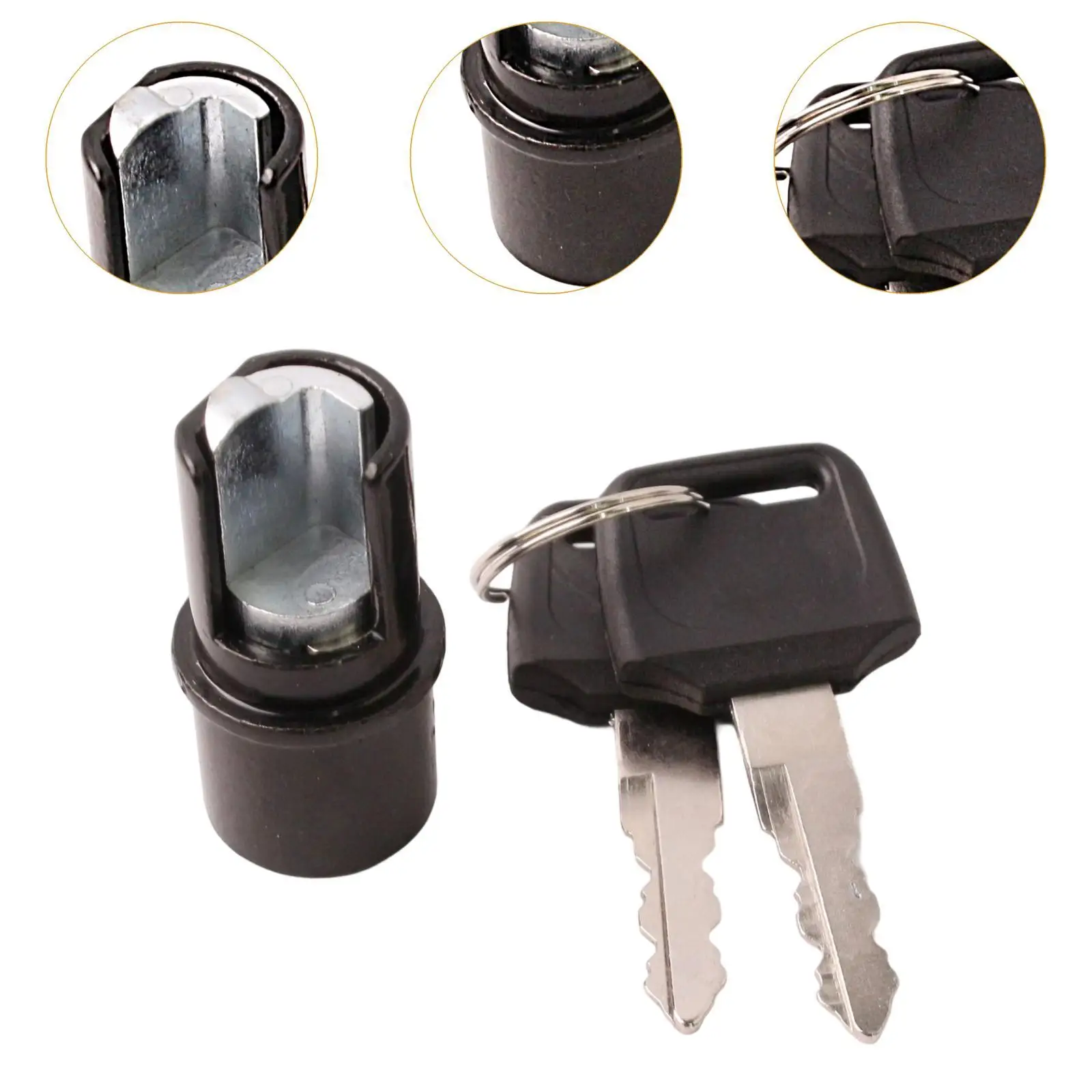 Lock for Roll-up Truck Bed Replacement Pickup Tool Box Cover Lock Cylinder for Latch Trucks Tool Box Locks with Keys Security