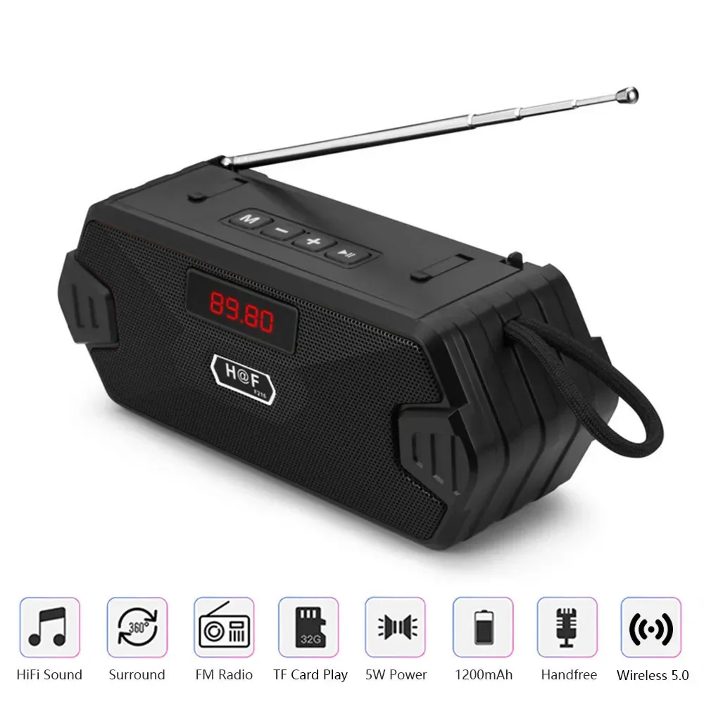 Portable Wireless Bluetooth Speaker With FM Radio Bass Mini