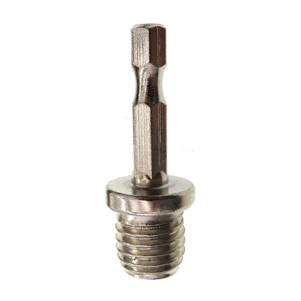 M10 M14 1/4 6mm Hexagon Connecting Rod Adapter Hand Drill to Polisher Drill Chuck Connection RodPower Tool Parts