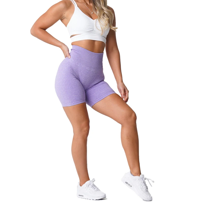 Workout Shorts Scrunch Seamless Spandex Woman Fitness Elastic Breathable Hip-lifting Leisure Sports Running