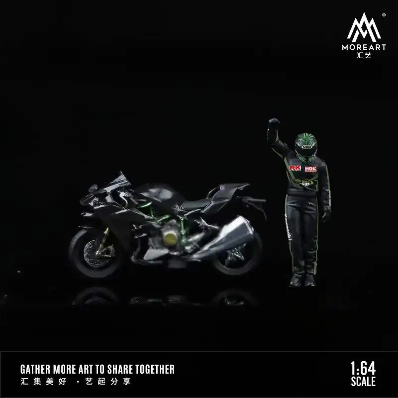 MoreArt 1:64 Kawasaki motos Racer figure set – EVOSparks Diecast