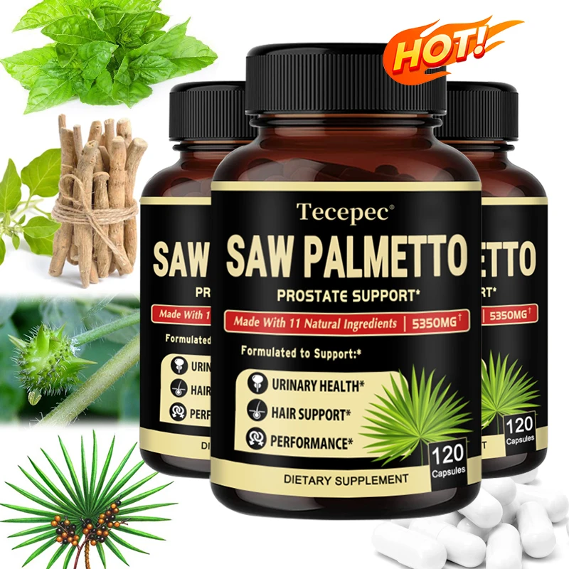 

Saw Palmetto Supplement 300mg, Promotes Prostate Health, DHT Blocker, Hair Growth, Maintains Normal Urinary Frequency