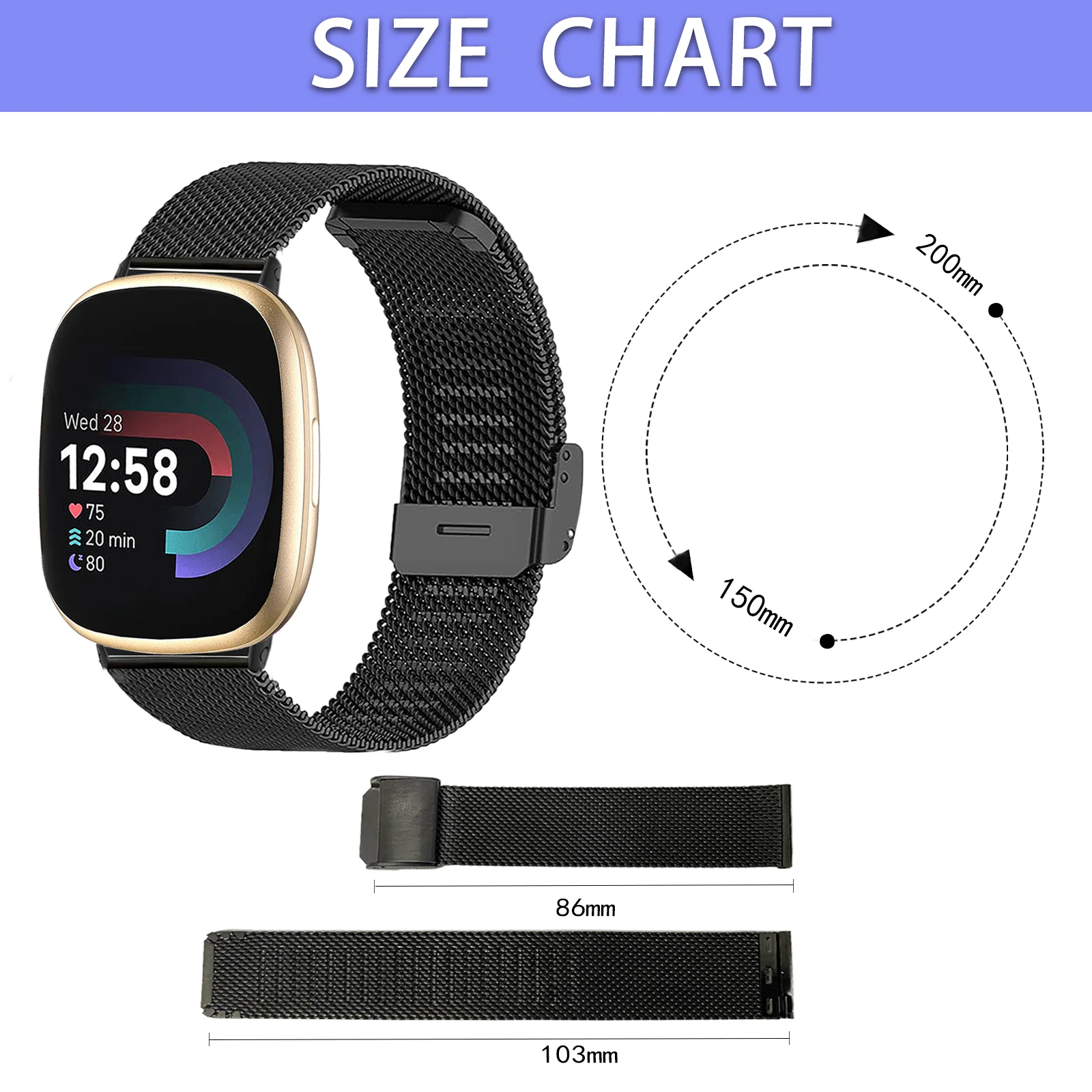 Fitbit Versa 3/Versa 4  ж ޽ Ʈ, Fitbit Sense/Sense 2  θ ƿ Ʈ ġ  