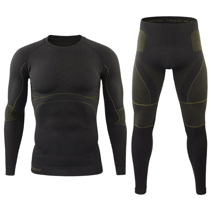 

Motorcycle Quick-drying Underwear Outdoor Sports Cycling Clothing Velvet Thermal Underwear Set Tight-fitting and Sweat-wicking