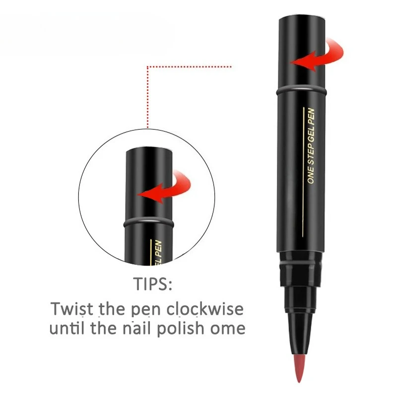 Quick-Dry Nail Art Color Pen in Vibrant Gel Finish