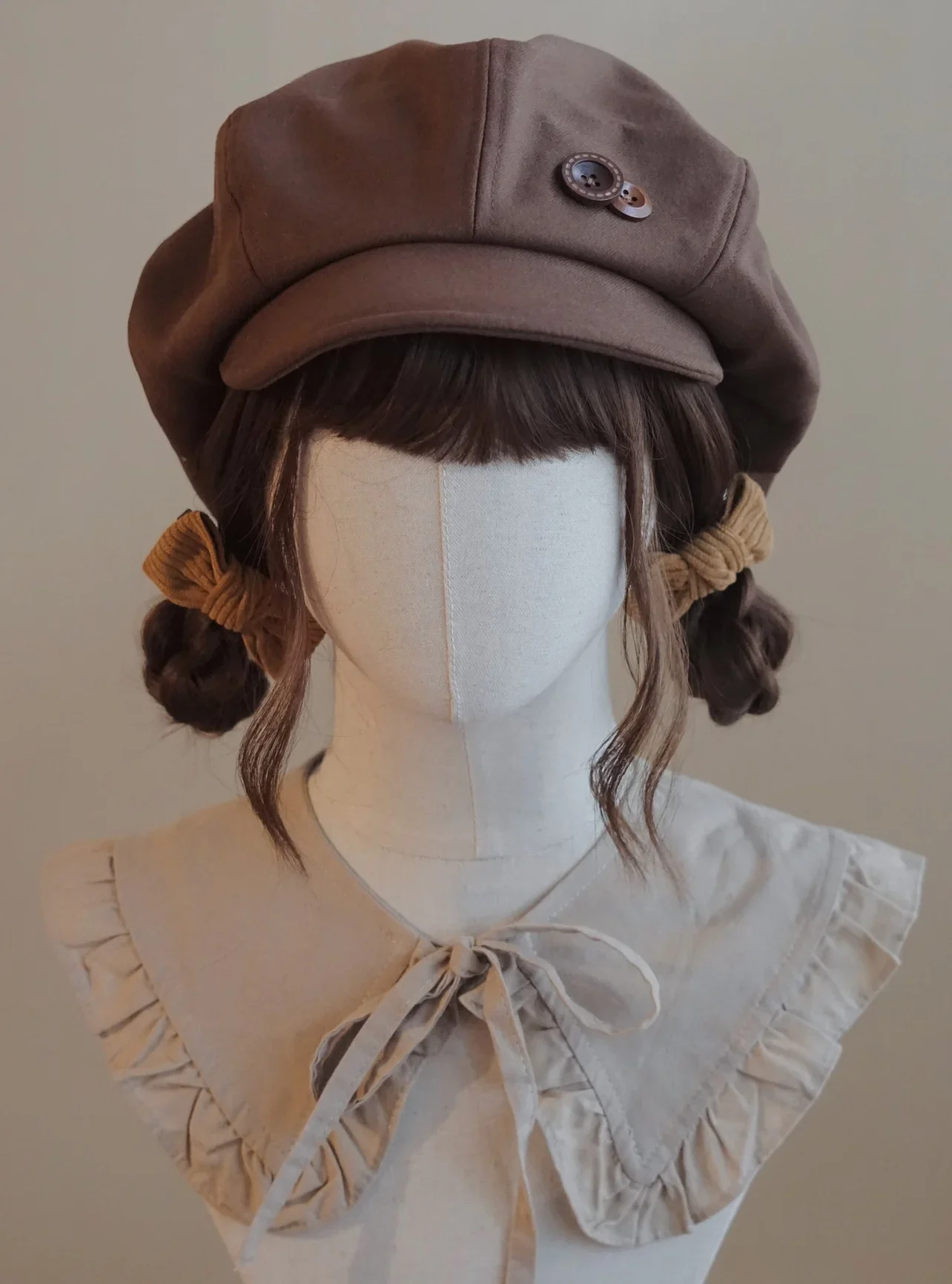 Japanese Women's Lolita Berets Cute Sailor Beret Gothic Wool Beret Fall Winter Hats for Women
