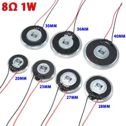 1PCS 8Ω 1W Diameter 20/23/26/28/30/32/36 L=60MM Mini Horn Loudspeaker Ultra-thin Small Speaker Buzzer For Doorbell Intercom Toys