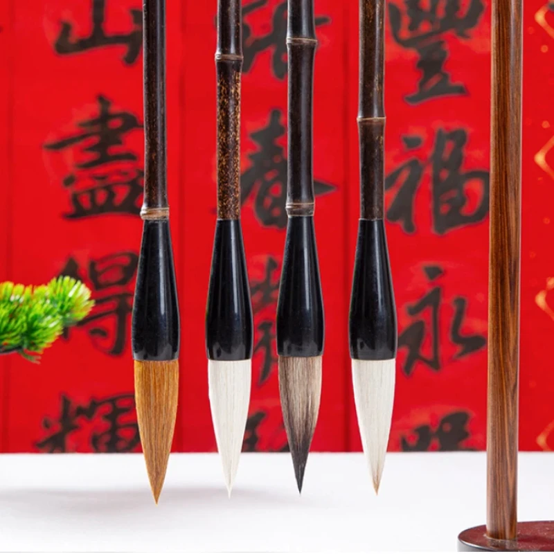 Chinese Traditional Calligraphy Pen Painting Large Regular Script Practice Bear Weasel Woolen Multiple Writing Brush_voghion.com