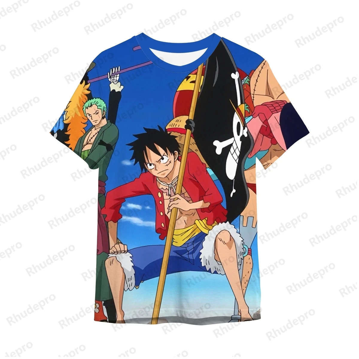 3D Printed Monkey D Luffy Roronoa Zoro One Piece Anime T Shirts Anime T Shirts
