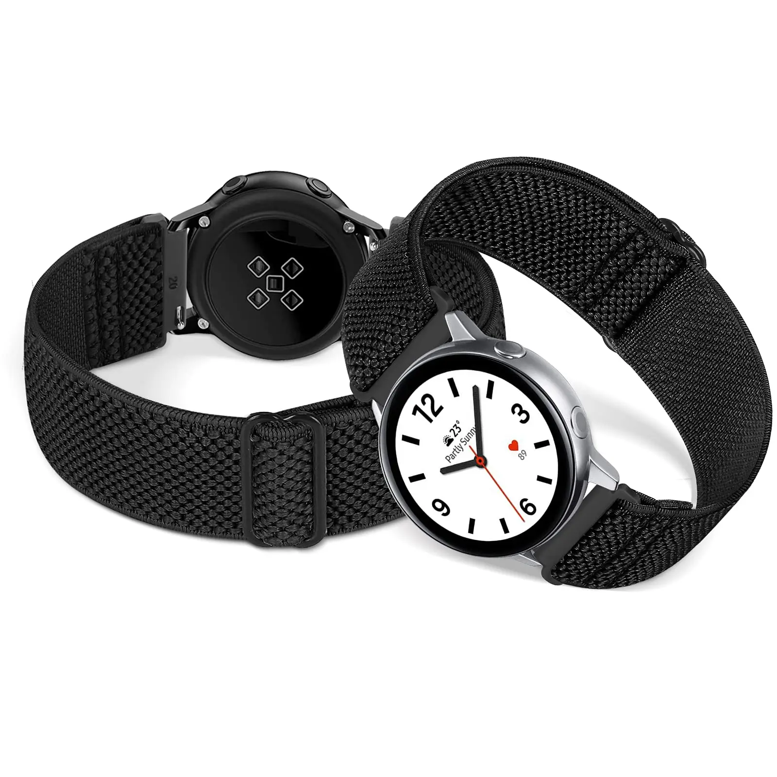 Cinturino per orologio intelligente per Garmin Forerunner 255 255S 645 245 Venu 2 Plus SQ Vivoactive 4 3 cinturino da polso in nylon elastico Solo Loop  1511