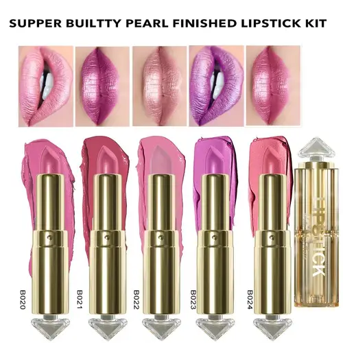 12 색 매직 핑크 글리터 립스틱, 매트 글라이터 쉬머 슈퍼 피니시 매트 벨벳 방수 글리터 립스틱 3