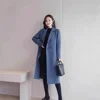 Double-Sided Woolen Coat Spring Autumn New Style Women's Mid-Length Slim Fit High-End Woolen Coat Fashionable Elegant Outerwear