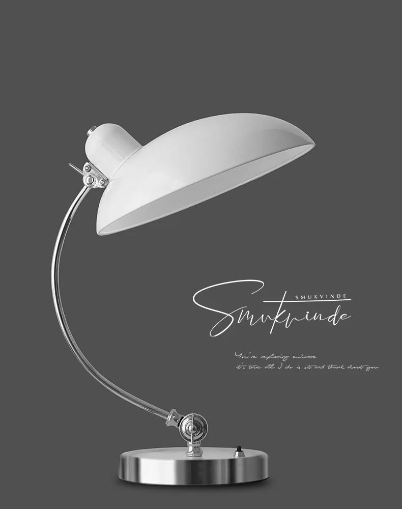 Description Picture 2 of itemDanish modern minimalist creative desk writing desk lamp office classic retro bedroom bedside Nordic desk lamp table lamp