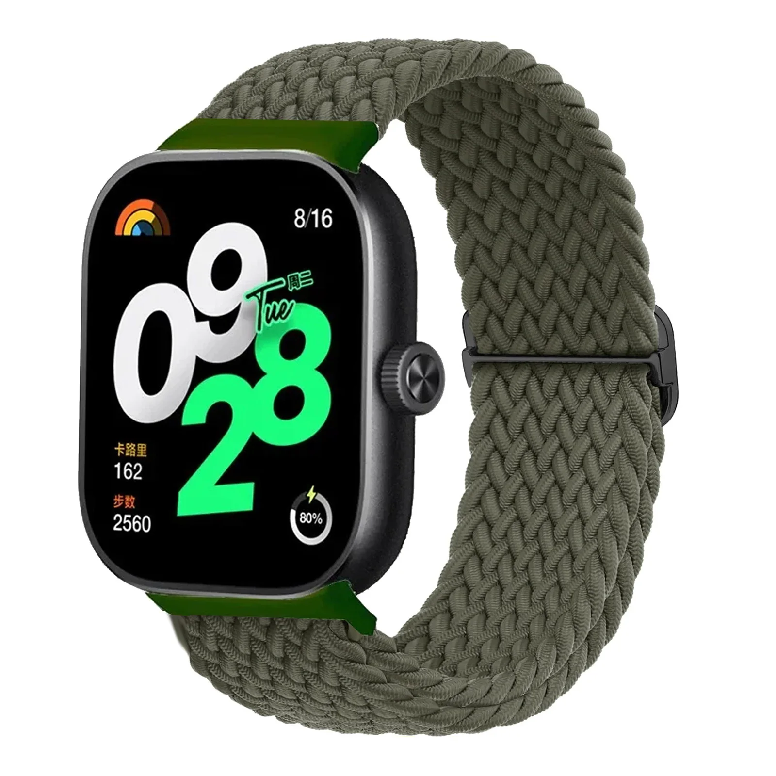 Adjustable Braided Nylon Sport Strap - Elastic Solo Loop Bracelet in Multiple Colors