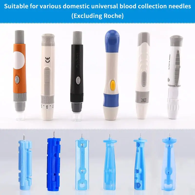 Adjustable Lancet Pen Depth Sampling Glucose Test Pen Diabetics Sensor Lancing Device Collect Accessories