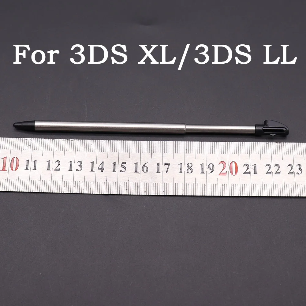 10pcs 플라스틱 스타일러스 스크린 금속 텔레스코픽 터치 펜 3DS LL XL 3DSLL 3DSXL 게임 콘솔 액세서리