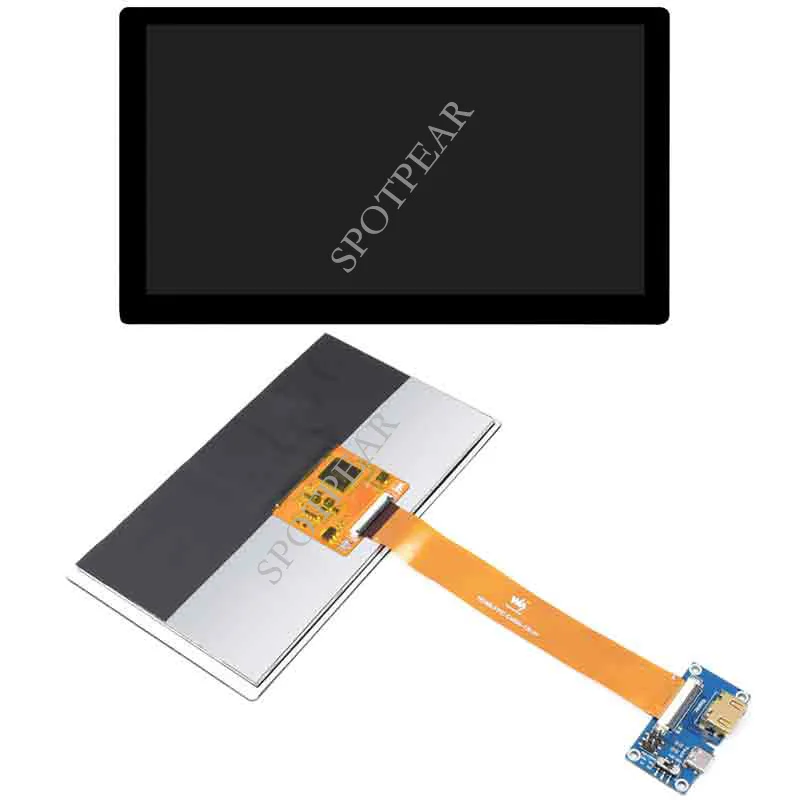 Raspberry pi Polegadas Tela Ultrafino Ips Qled Integrado Hdmi Porta Cabo Ffc 1024x600 - Imagem 3