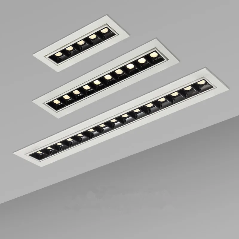 

Adjust Ang Dimmable LED Downlight Spot Light Line Light Bar Creative Linear Long Strip 10W 20W 30W Living Room Corridor Recessed