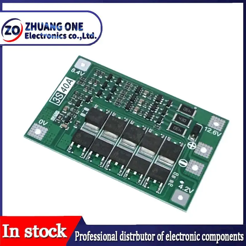 Advanced Lithium Battery Charger Protection Board with Enhanced Balance - 40A/60A 3S/4S