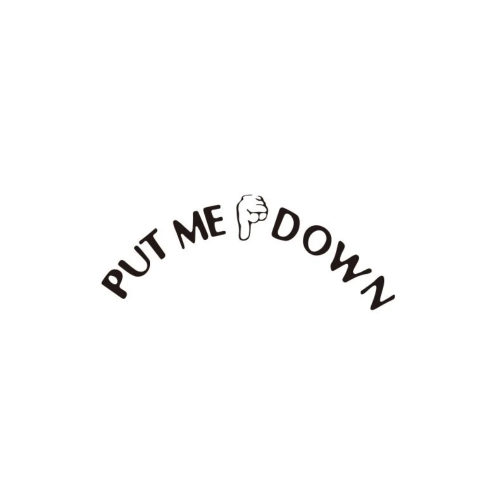 Gesture Hand Decal Funny Bathroom Toilet Seat Wall Sticker Sign For Put Me Down Home Art Refrigerator Sticker Decals vinyl stickers toilet stickers toilet wall stickers toilet seat stickers