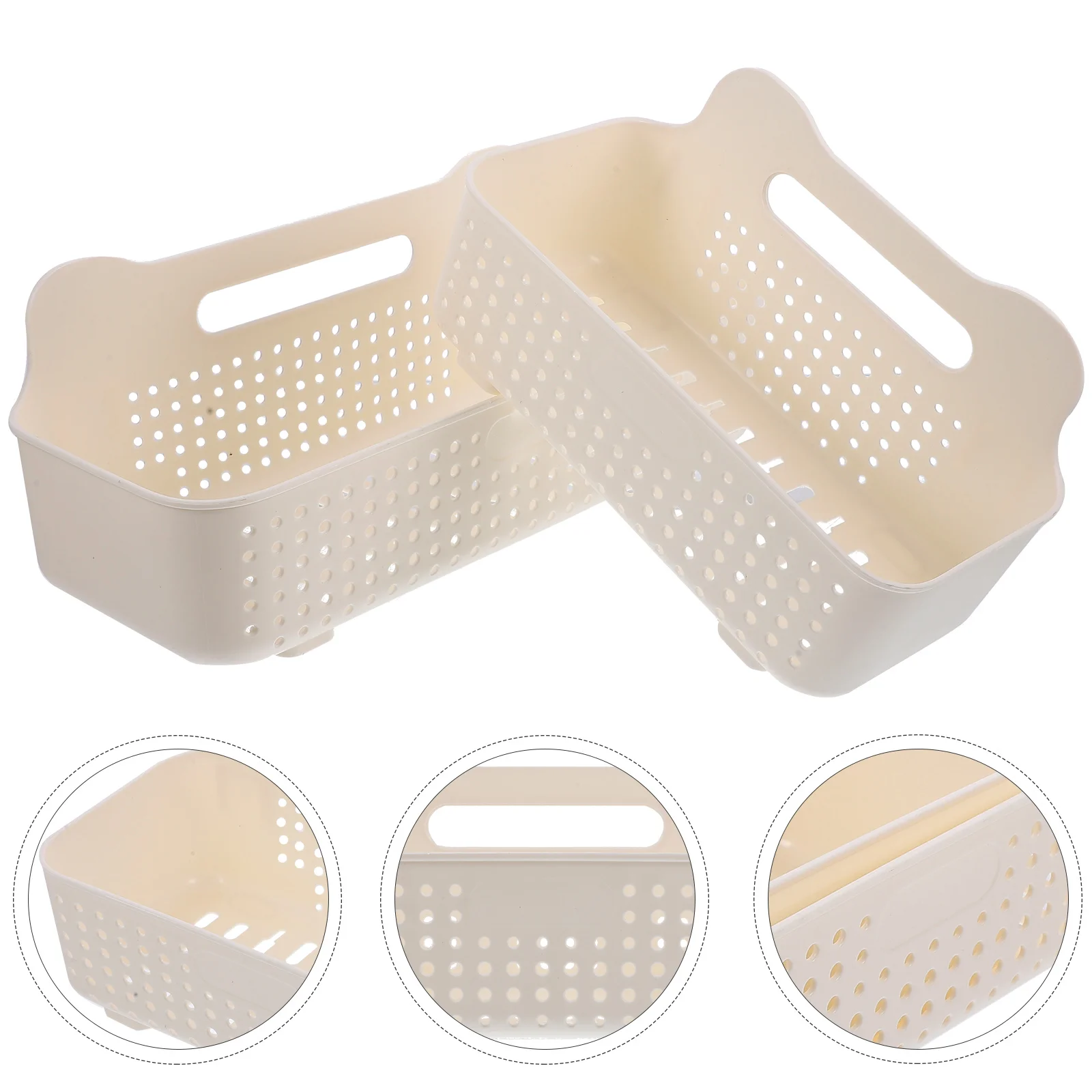 

2pcs Bathroom Shower Organizer Wall Mounted Shower Shelf Shower Storage Basket