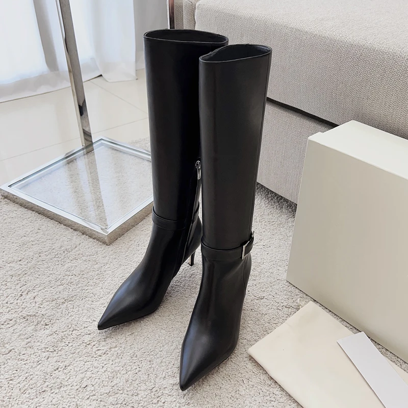 

Women Boots Over The Knee High Boots Chelsea Platform Boots Winter Fashion Genuine Leather Sexy Long Boots Ladies Shoes Big Size