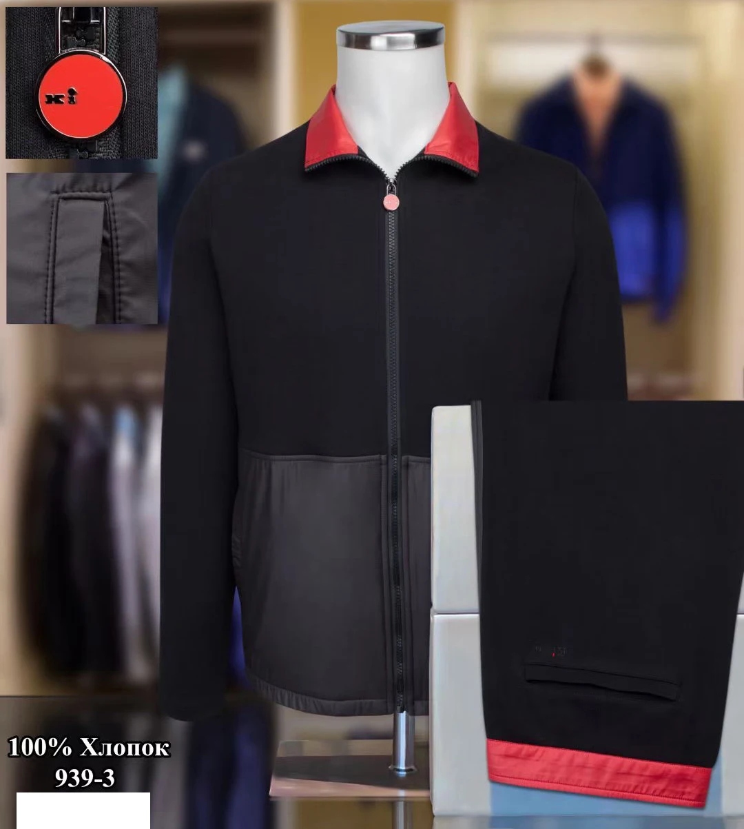 Cotton Clothes Cardigan Set Set De Clothes Men Cotton Sportswear