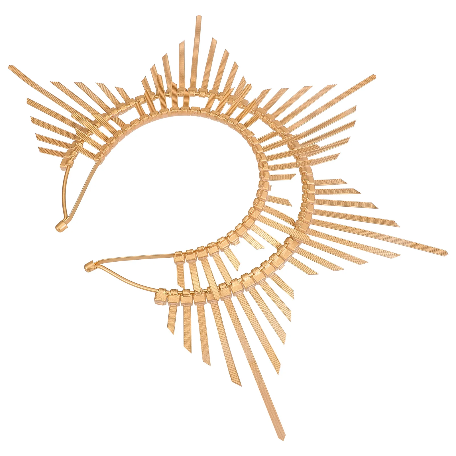 

Tiara The Crown Sunburst Spike Headband Hair Spiked Headpiece Halloween Headbands for Women Gothic Accessories