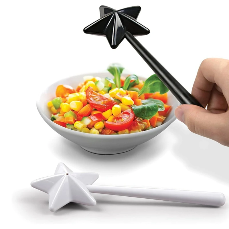 Sale E Pepe Shaker Bacchette Magiche Forma Plastica Pepe Spezie Dispenser Bottiglia Di Controllo Del Sale Durevole 20.5X4X9Cm