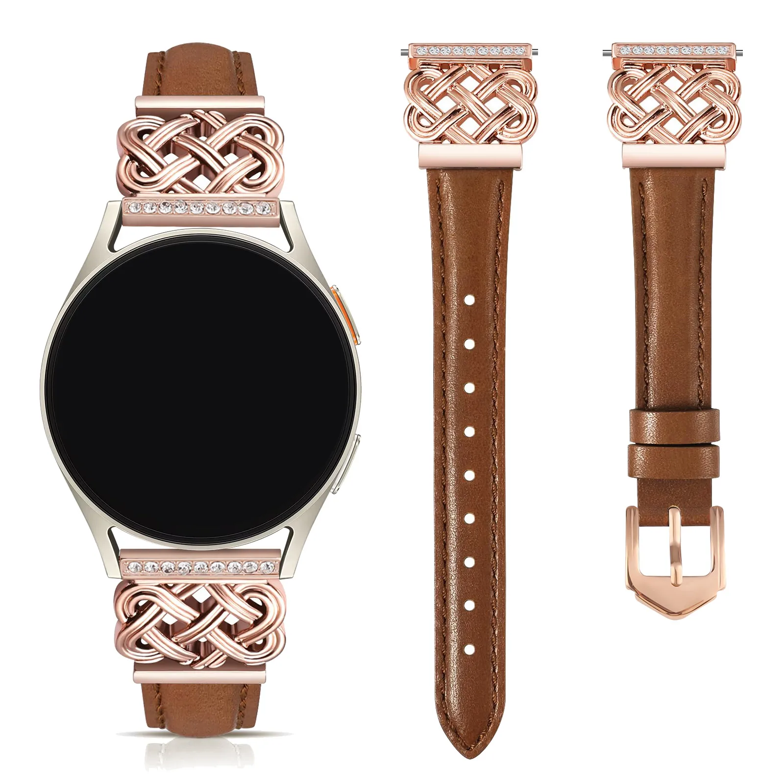 Elegant Women's Leather Watch Strap - Premium 20mm Design