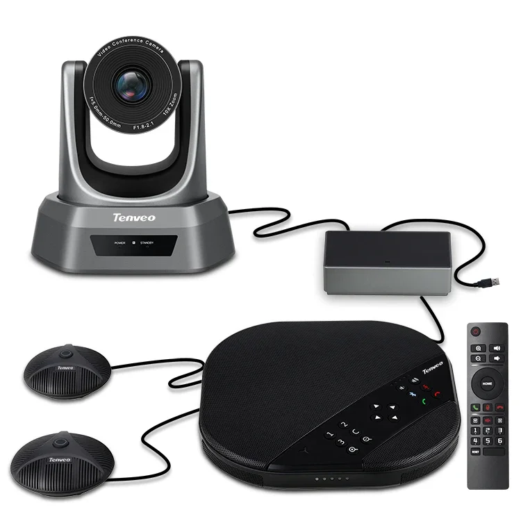 

TEVO-VA3000E group video conferencing camera with 10x ptz camera, expansion mics, hub and speakerphone