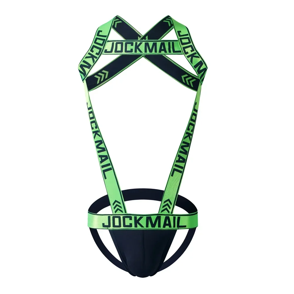 Man Harness Gay Underwear Mens Lingerie Sissy Panties Men's Sexy Nylon Jockstrap Underwear Bodysuit Suspender Jumpsuits