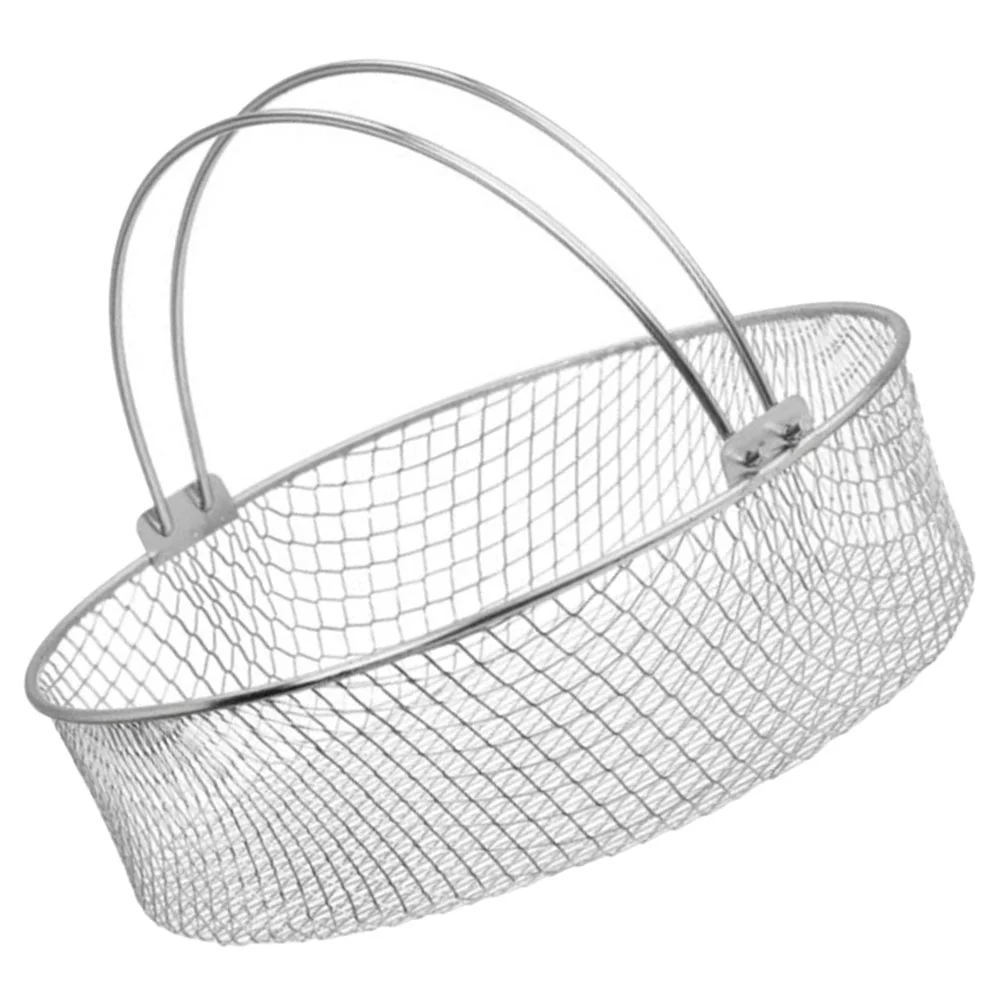 

Portable Air Fryer Accessories Breathable Mesh Basket 825 Inches Deep Frying Steamer Stainless Steel Small Baskets Only