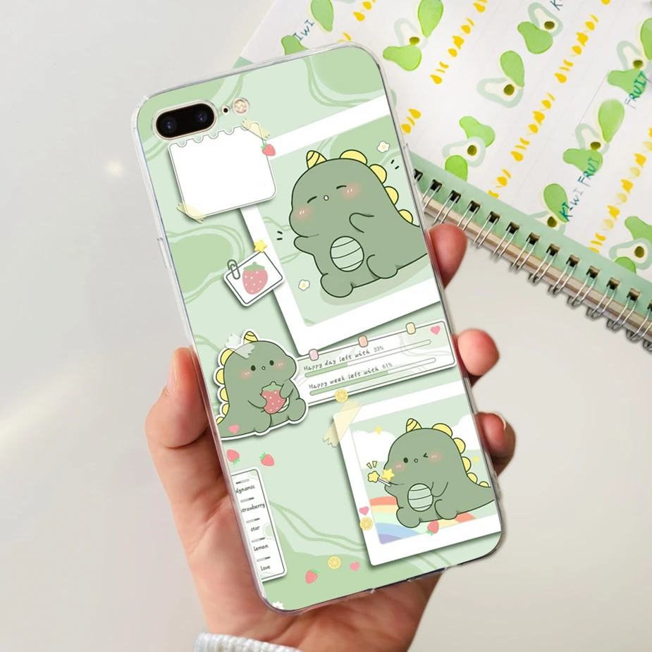 Cute Painted Clear Silicone Soft TPU Phone Case