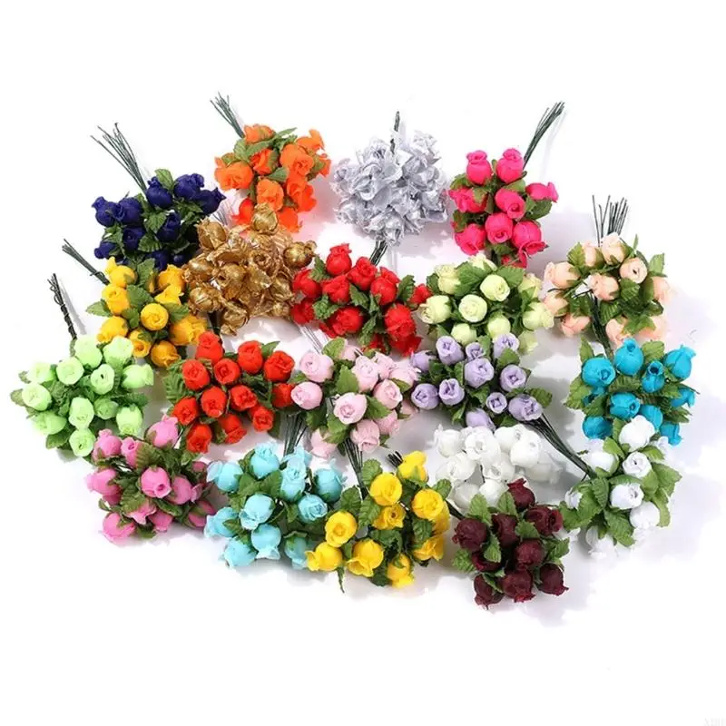 Realistic Multicolor Rose Bouquet Romantics Bridesmaids Flower Arrangement for Cake Decoration and Event Styling