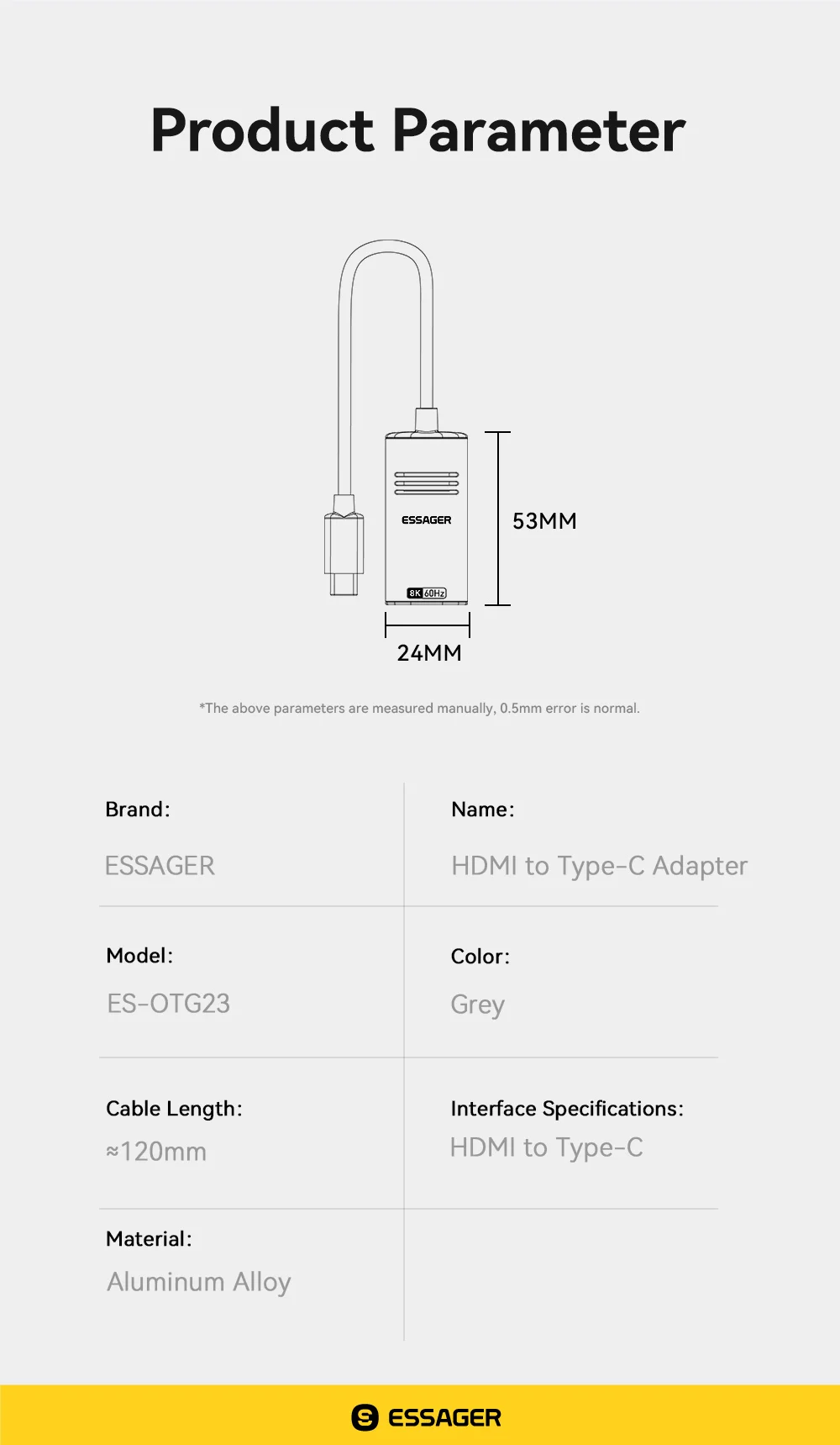 Essager HDMI To USB Type C Adapter