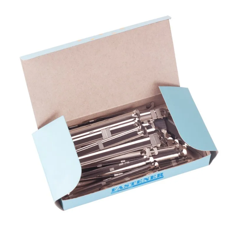 45 pz/scatola clip di rilegatura in metallo raccoglitore a fogli mobili striscia cartella di file per 8 cm doppio foro raccoglitore dati perforatore ufficio casa strumento - immagine 6