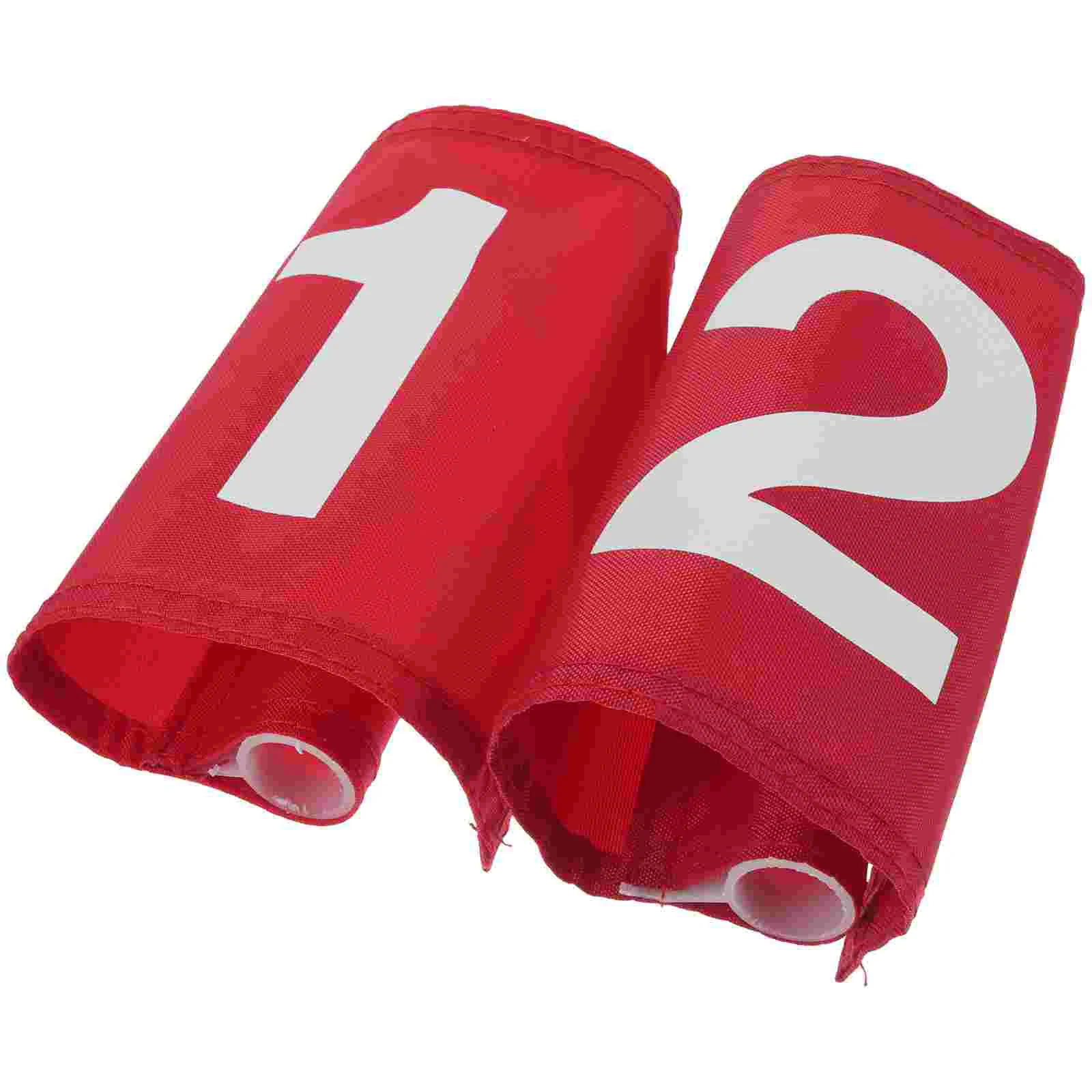 

2 Pcs Golf Portable Balls Flags Putting Number Polyester Masters Course
