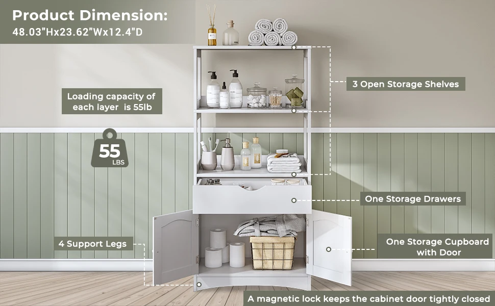 bathroom storage cabinet