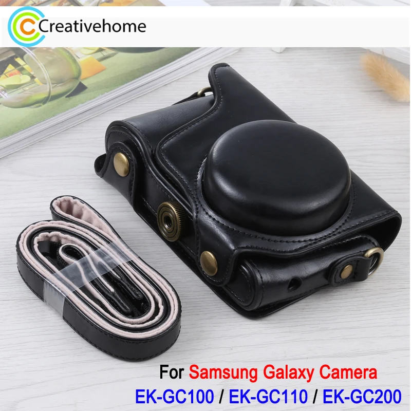 在庫処分 激安 食品 PU EK-GC100 Camera Galaxy Samsung For Bag Camera Leather アクセサリ