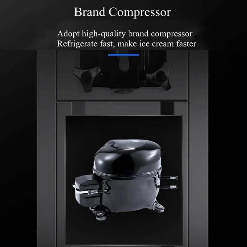 Ice Cream Machine Table Top Hard Ice Cream Yogurt Maker 1400W Automatic Benchtop Gelato Home Appliance Commercial - Image 6
