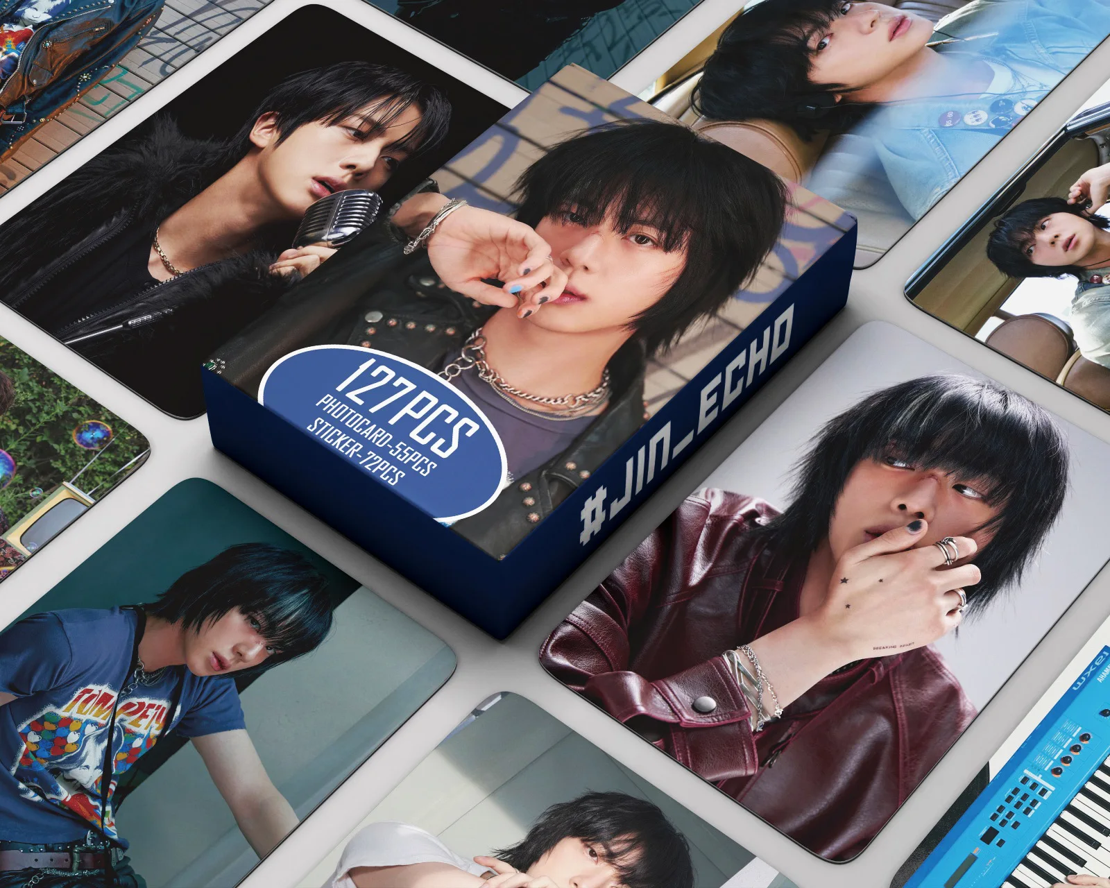 タレントカード JIN Echo <Mission Success> Photo Card 55+72Pcs/Set Kpop JIN Cards New Album Echo Card Mini