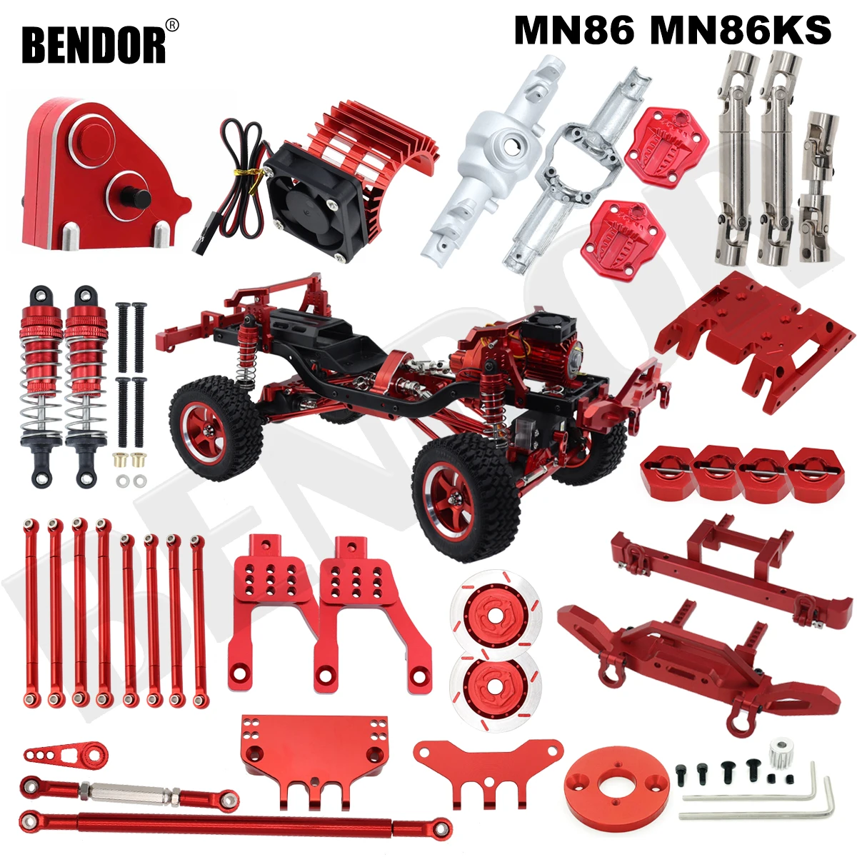 MN86MN86KMetalShockAbsorberDriveShaftTieRodServoBracket